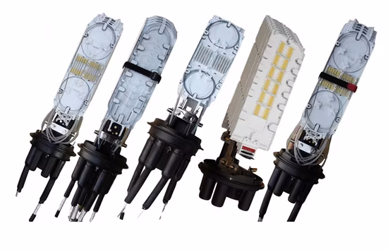 Cierre de empalme de fibra óptica para uniones de cables ópticos