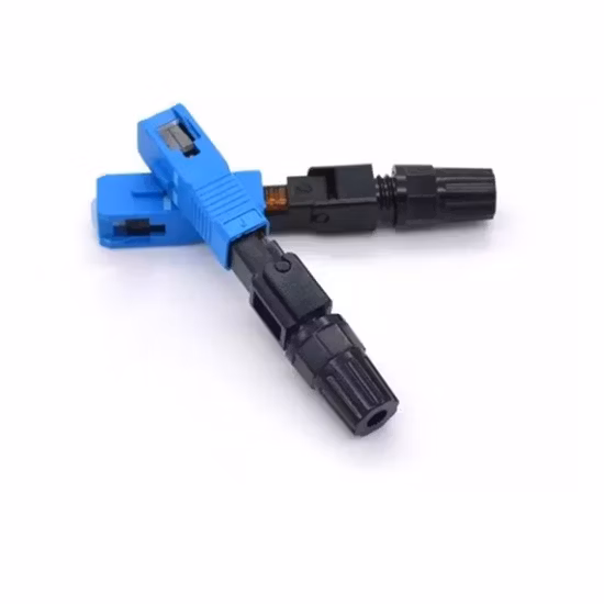 Cable de bajada FTTH Sc/APC conector rápido de fibra óptica mecánica