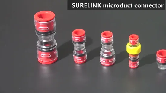 Conector recto del microducto del bloque de gas de la fibra del soplo del aire del HDPE de los acoplamientos del cable de fibra óptica