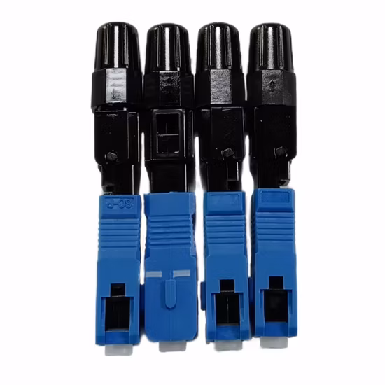Conectores de fibra óptica Sc con casquillos